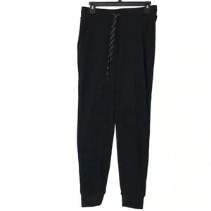 MARC NEW YORK BY ANDREW MARC WOMENS M RIBBED MIDWEIGHT JOGGER SERENITY BLACK S